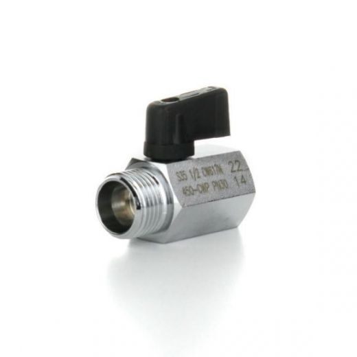 Кран шаровой MINI НВ 1/2", флажок ELSEN