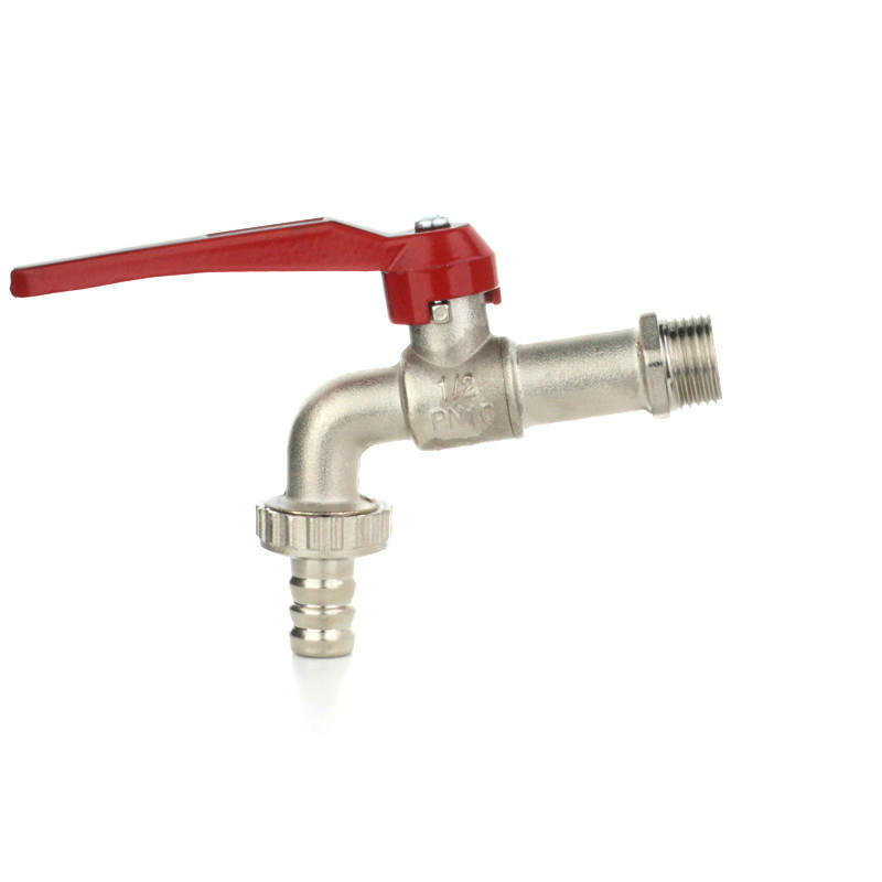 Кран шаровой сливной со штуцером 1/2", угловой, рычаг ELSEN