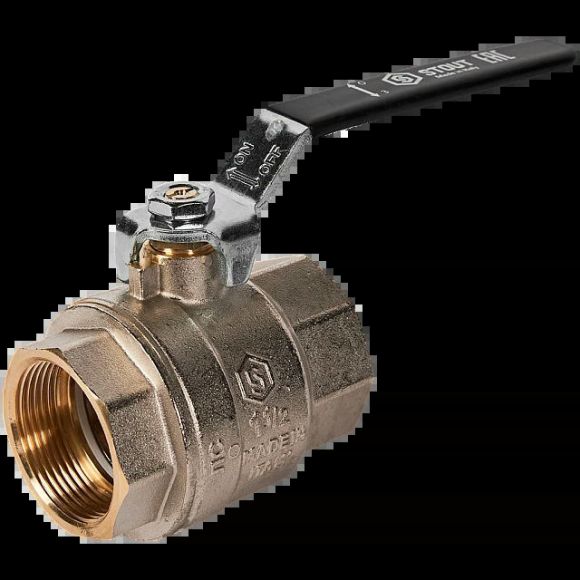 Кран шаровой полнопроходной ВР/ВР 1 1/2, рычаг STOUT