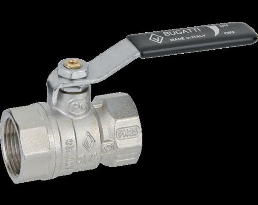 Кран шаровой ВВ 1 1/2" плоская ручка ARIZONA серия 601 стандартный проход Bugatti