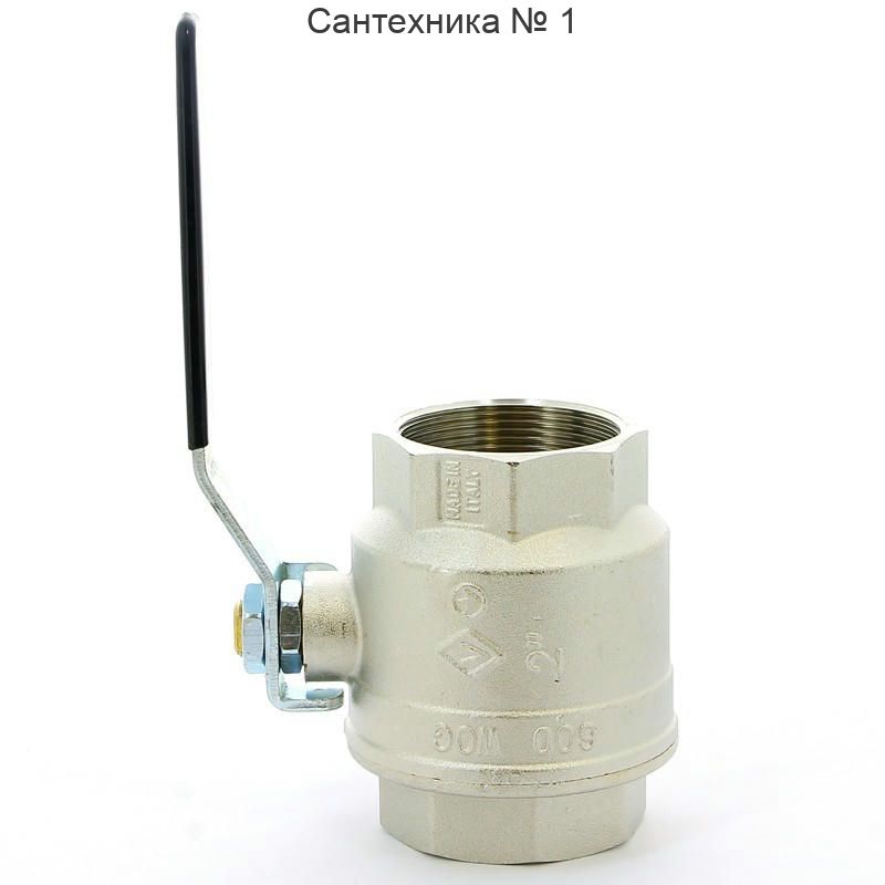 Кран шаровой ВВ 2" плоская ручка OREGON серия 301 полный проход Bugatti