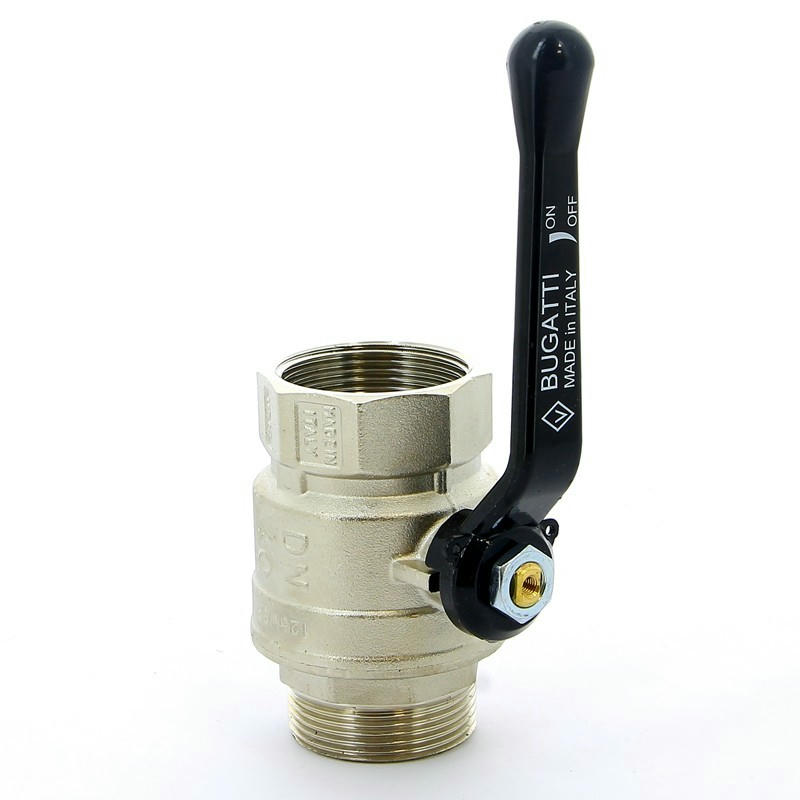 Кран шаровой НВ 1 1/2" ручка ARIZONA серия 605 стандартный проход Bugatti