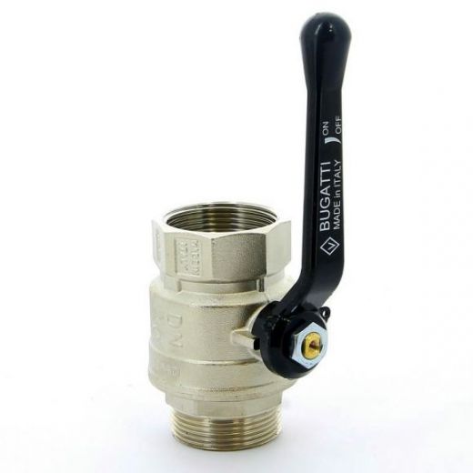 Кран шаровой НВ 1 1/2" ручка ARIZONA серия 605 стандартный проход Bugatti