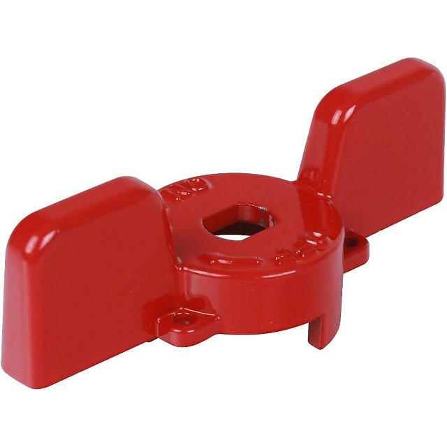 Ручка-бабочка для шарового крана 1, 1 1/4, красная STOUT