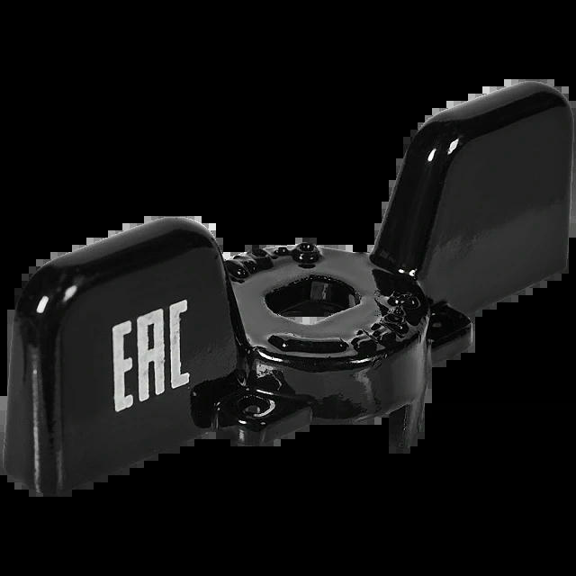 Ручка-бабочка для шарового крана 1/2, 3/4, черная STOUT