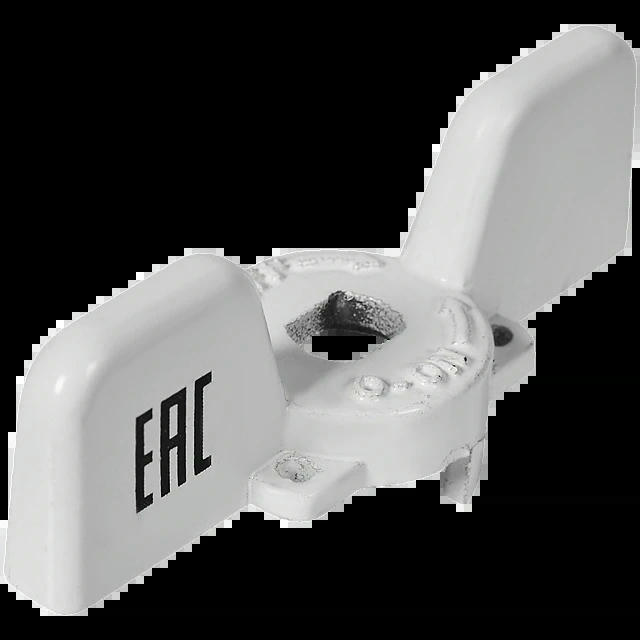 Ручка-бабочка для шарового крана белая 1/2, 3/4 STOUT