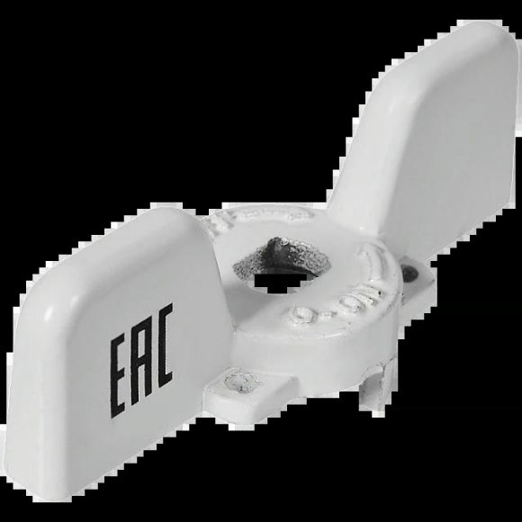 Ручка-бабочка для шарового крана белая 1/2, 3/4 STOUT