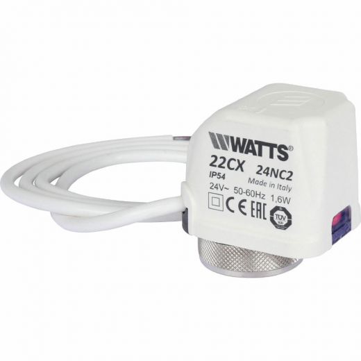 Сервопривод 24В, нормально закрытый 22CX24NC2 Watts