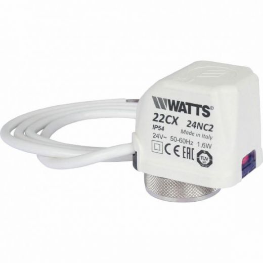 Сервопривод 24В, нормально закрытый 22CX24NC2 Watts