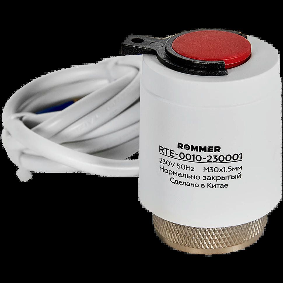 Сервопривод электротермический компактный, нормально закрытый, 230 В ROMMER