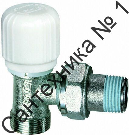 Вентиль термостатический 1/2 М24х19, угловой FAR