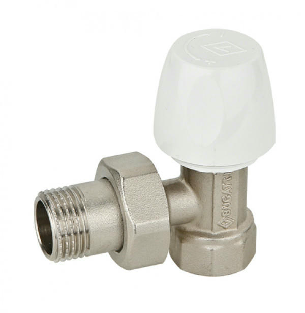 Вентиль ручной угловой НВ 1/2" DALLAS с разъёмным соединением, серия 8803 Bugatti