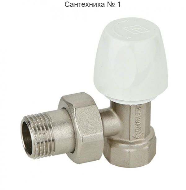 Вентиль ручной угловой НВ 3/4" DALLAS с разъёмным соединением, серия 8803 Bugatti