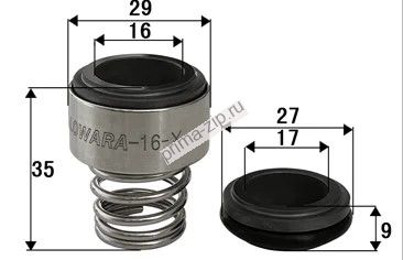Торцевое уплотнение LOWARA-16-X