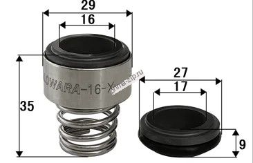 Торцевое уплотнение LOWARA-16-X