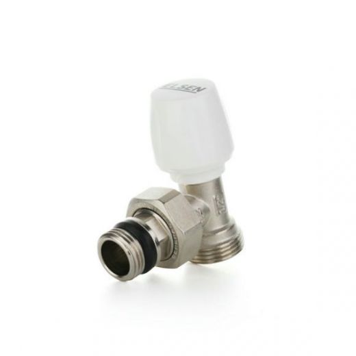 Вентиль ручной угловой 3/4 ЕК" - 1/2" НР с уплотнением O-RING ELSEN