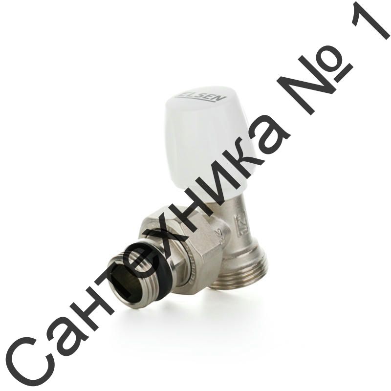 Вентиль ручной угловой 3/4 ЕК" - 1/2" НР с уплотнением O-RING ELSEN