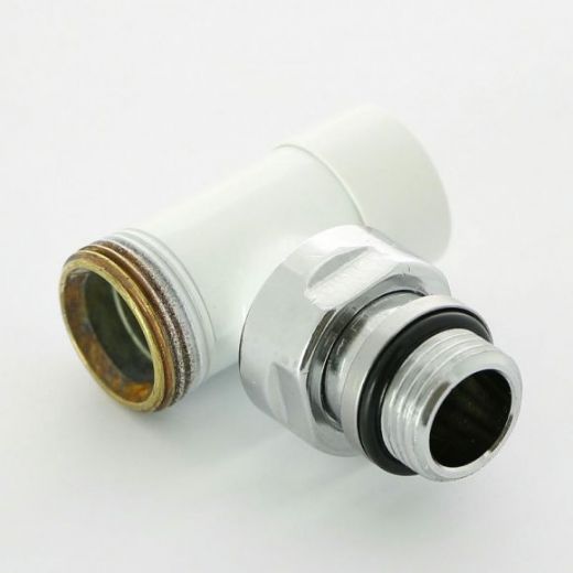 Вентиль обратный угловой НН 1/2 х 3/4" ЕК, белый Compact Carlo Poletti