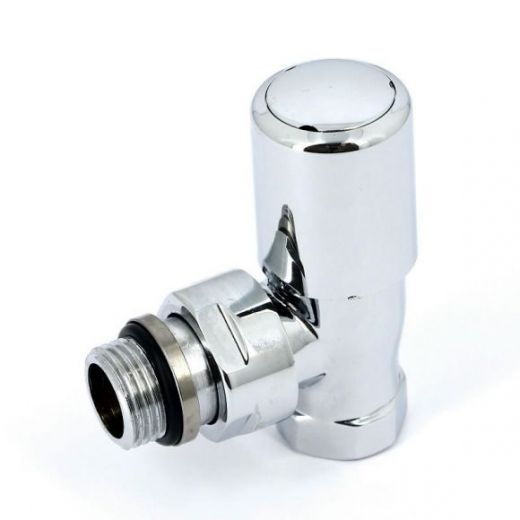 Вентиль ручной угловой НВ 1/2", хромированный Compact Carlo Poletti