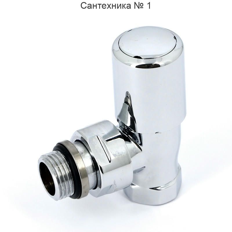 Вентиль ручной угловой НВ 1/2", хромированный Compact Carlo Poletti