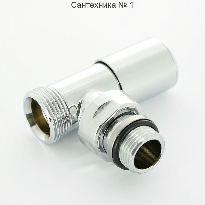 Вентиль ручной угловой НН 1/2" х 3/4" ЕК, хромированный Compact Carlo Poletti