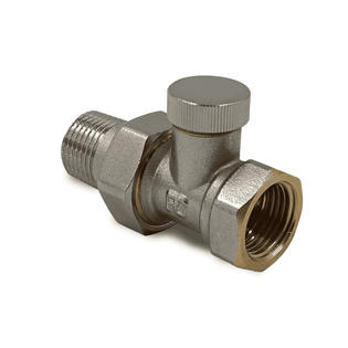 Клапан запорный прямой 1/2", никелированный PrimoClima Armature