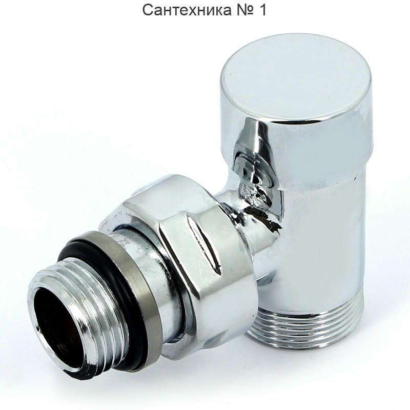 Вентиль обратный угловой НН 1/2" х М24х19, хромированный Compact Carlo Poletti