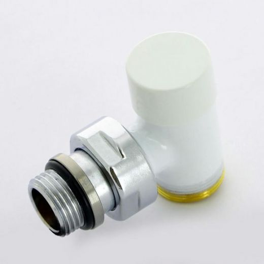 Вентиль обратный угловой НН 1/2" х М24х19, белый Compact Carlo Poletti