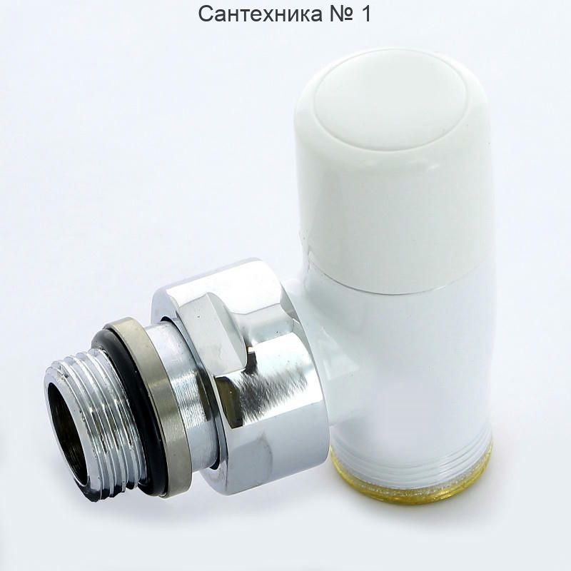 Вентиль обратный угловой НН 1/2" х М24х19, белый New-Smart Carlo Poletti