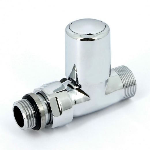 Вентиль ручной НН 1/2" х М24х19, хромированный Compact Carlo Poletti