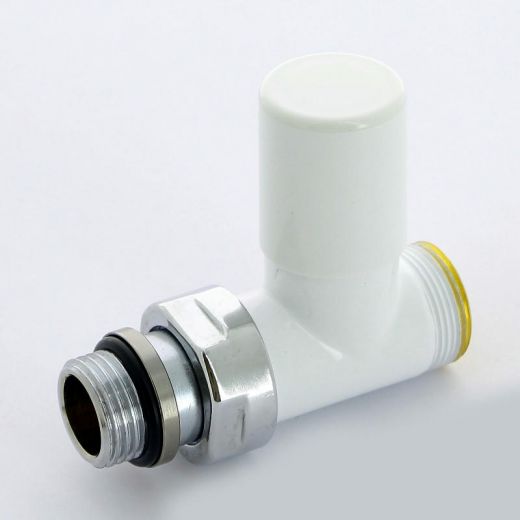 Вентиль ручной НН 1/2" х М24х19, белый Compact Carlo Poletti
