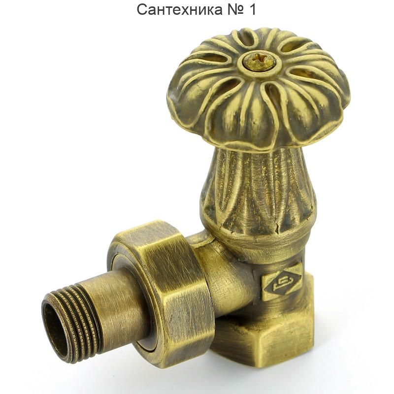 Вентиль ручной угловой НВ 1/2", бронзовый Artistic Carlo Poletti