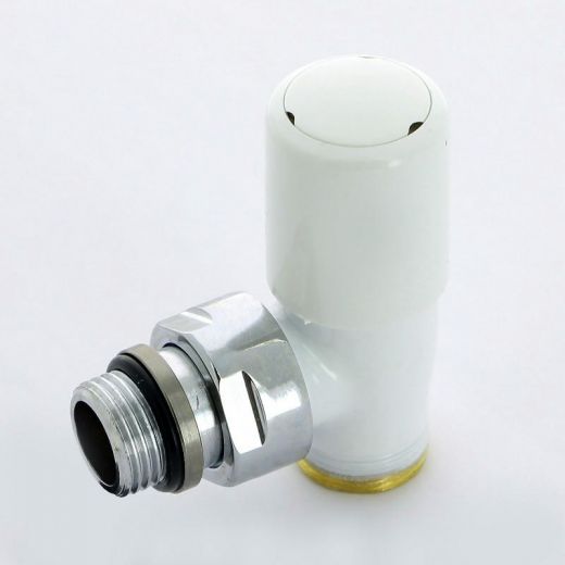 Вентиль ручной угловой НН 1/2" х М24х19, белый New-Smart Carlo Poletti