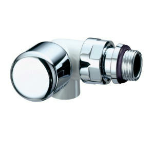 Вентиль термостатический трехосевой левосторонний TopFAR 1/2" ВР, белый, серебро FAR