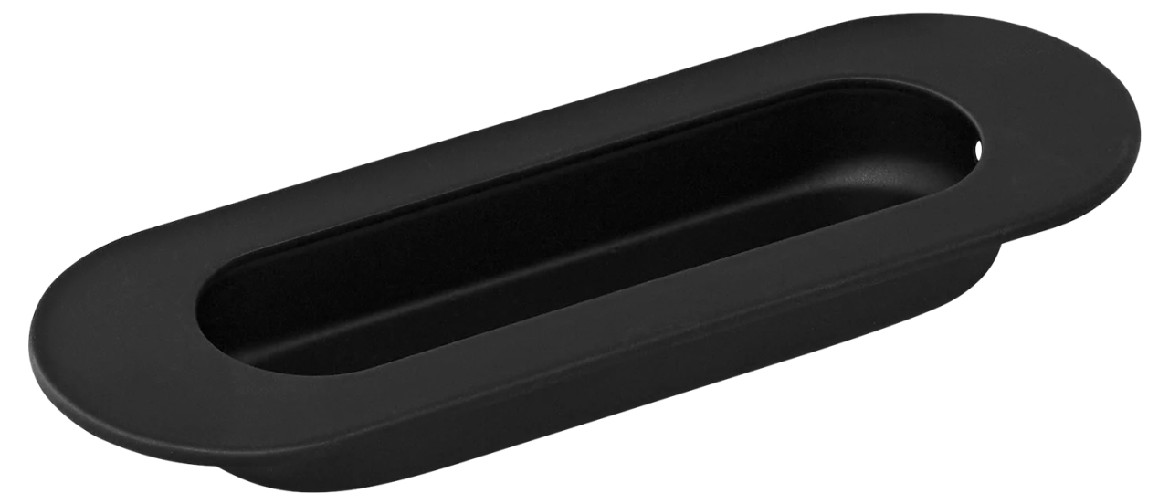 Ручка для раздвижных дверей MHS120 BL, цвет черный, ЦАМ