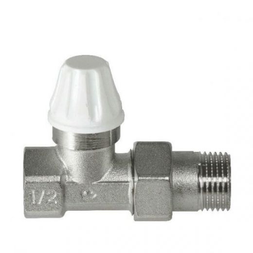 Вентиль для радиатора прямой нижний 1/2" Comisa