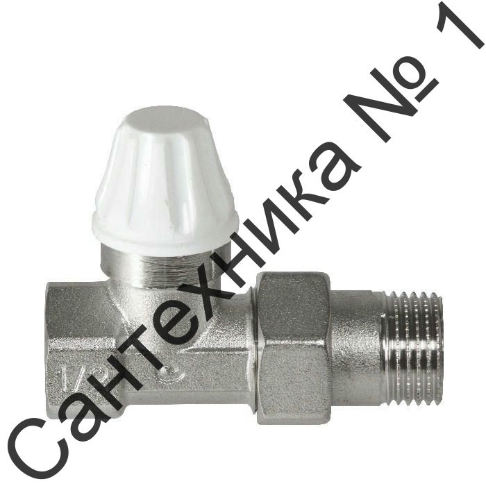 Вентиль для радиатора прямой нижний 1/2" Comisa