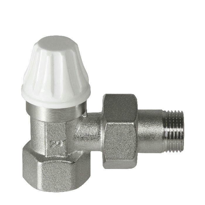 Вентиль для радиатора угловой нижний 1/2" Comisa