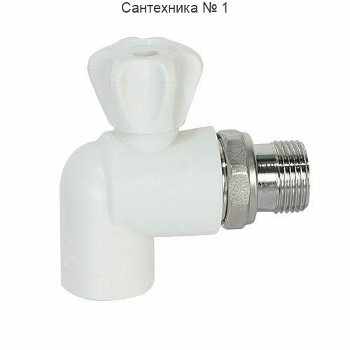 Кран шаровый для радиатора угловой 20х1/2" SPK