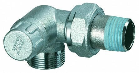 Вентиль запорный 1/2" М24х19, трехосевой левосторонний FAR