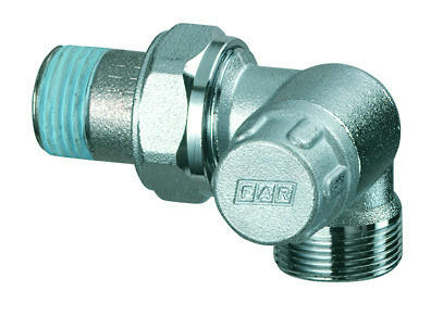 Вентиль запорный 1/2" М24х19, трехосевой правосторонний FAR