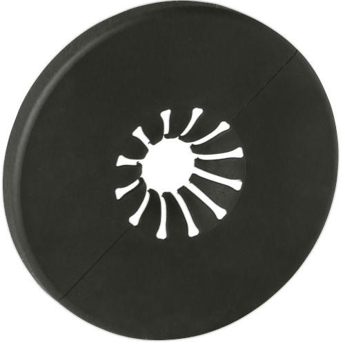 Розетка пластиковая для вентиля, черная матовая для труб 10-20 мм FAR