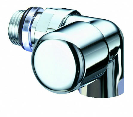 Вентиль терморегулирующий 1/2" ВР, трехосевой правосторонний, серебро FAR