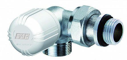 Вентиль терморегулирующий трехосевой левосторонний 1/2" М24х19 FAR