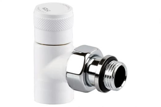 Клапан запорный угловой Tondera 1/2", белый SR Rubinetterie