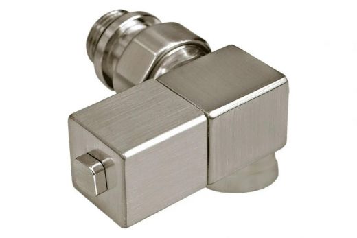 Вентиль вертикального правого подключения Esedra 1/2", никель матовый SR Rubinetterie