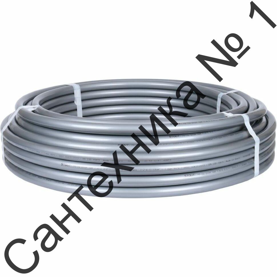 Труба универсальная из сшитого полиэтилена PEх-a 25х3,5, бухта 50 метров STOUT