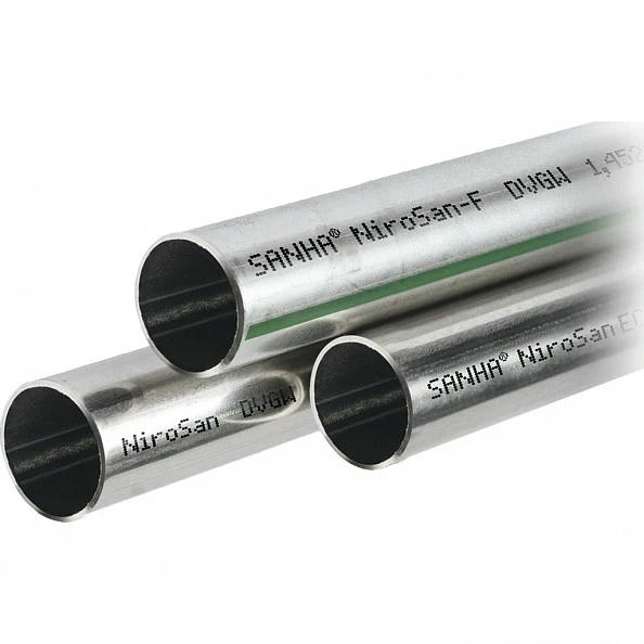 Труба из нержавеющей стали NiroSan ECO 22x0,7, 6 метров Sanha 9600