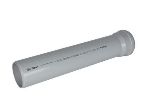 Труба канализационная бесшумная D 110 L 500 STOUT