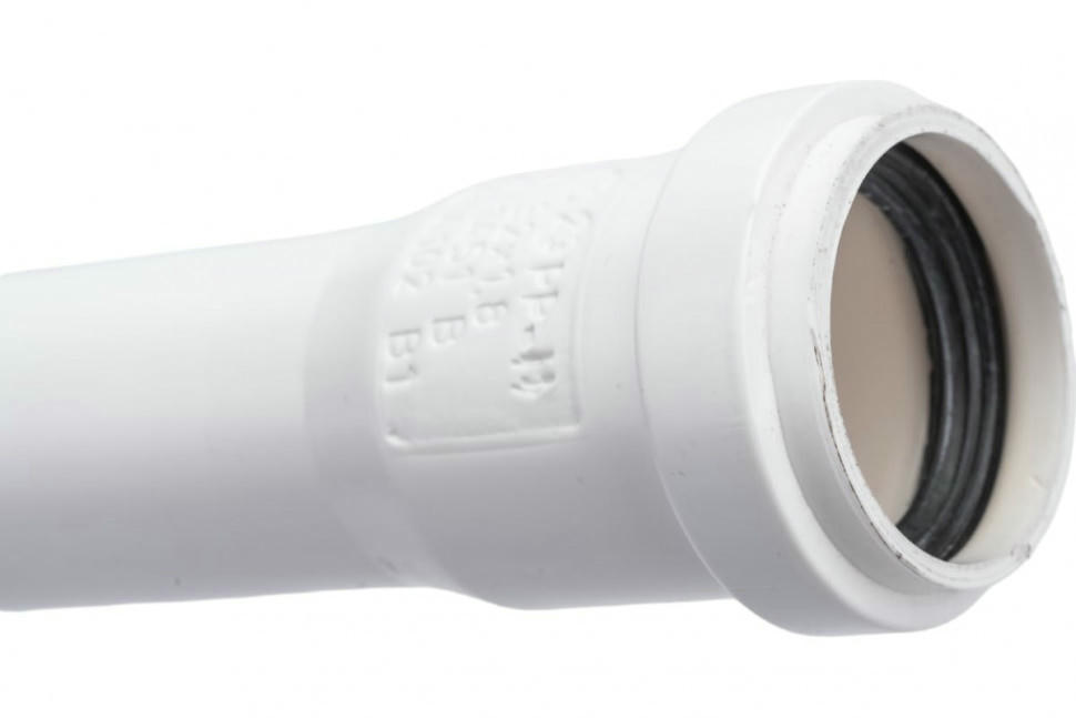 Труба канализационная HTEM 40x1000 мм, белая Ostendorf